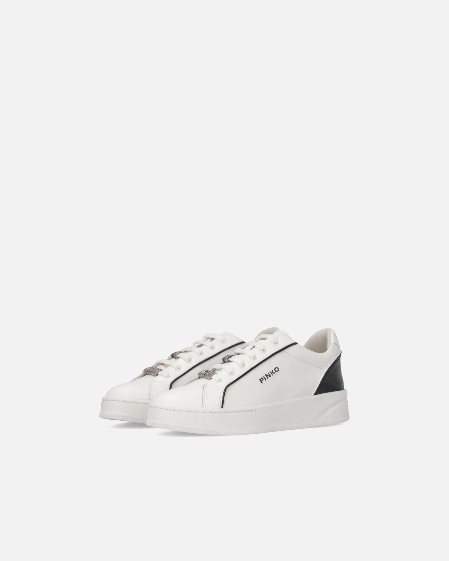 Leather sneakers with logo