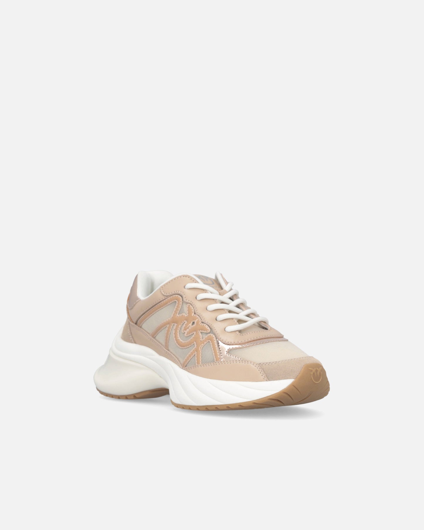 Sneakers with mix of inserts and Love Birds logo