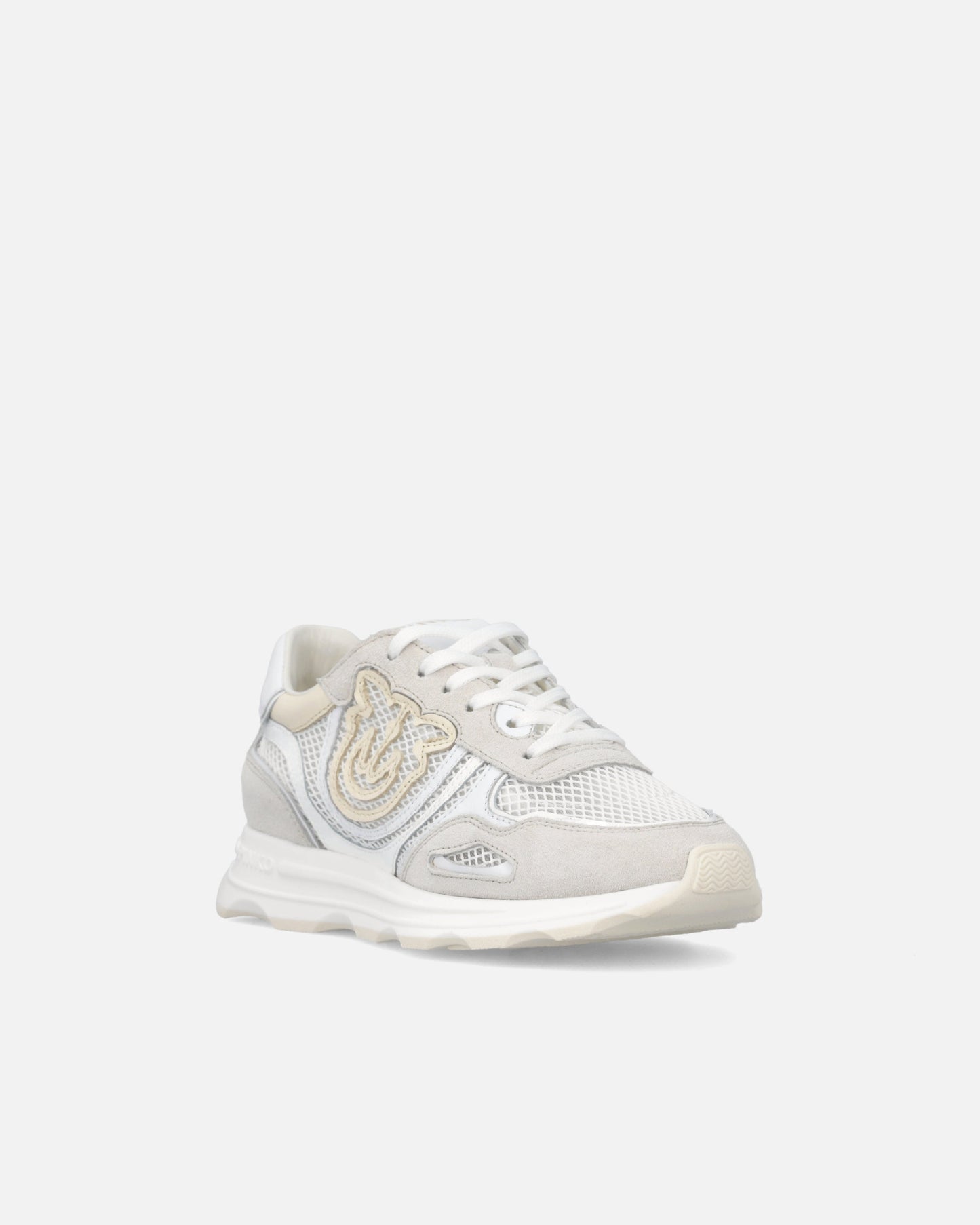 Mesh and suede sneakers with Love Birds logo