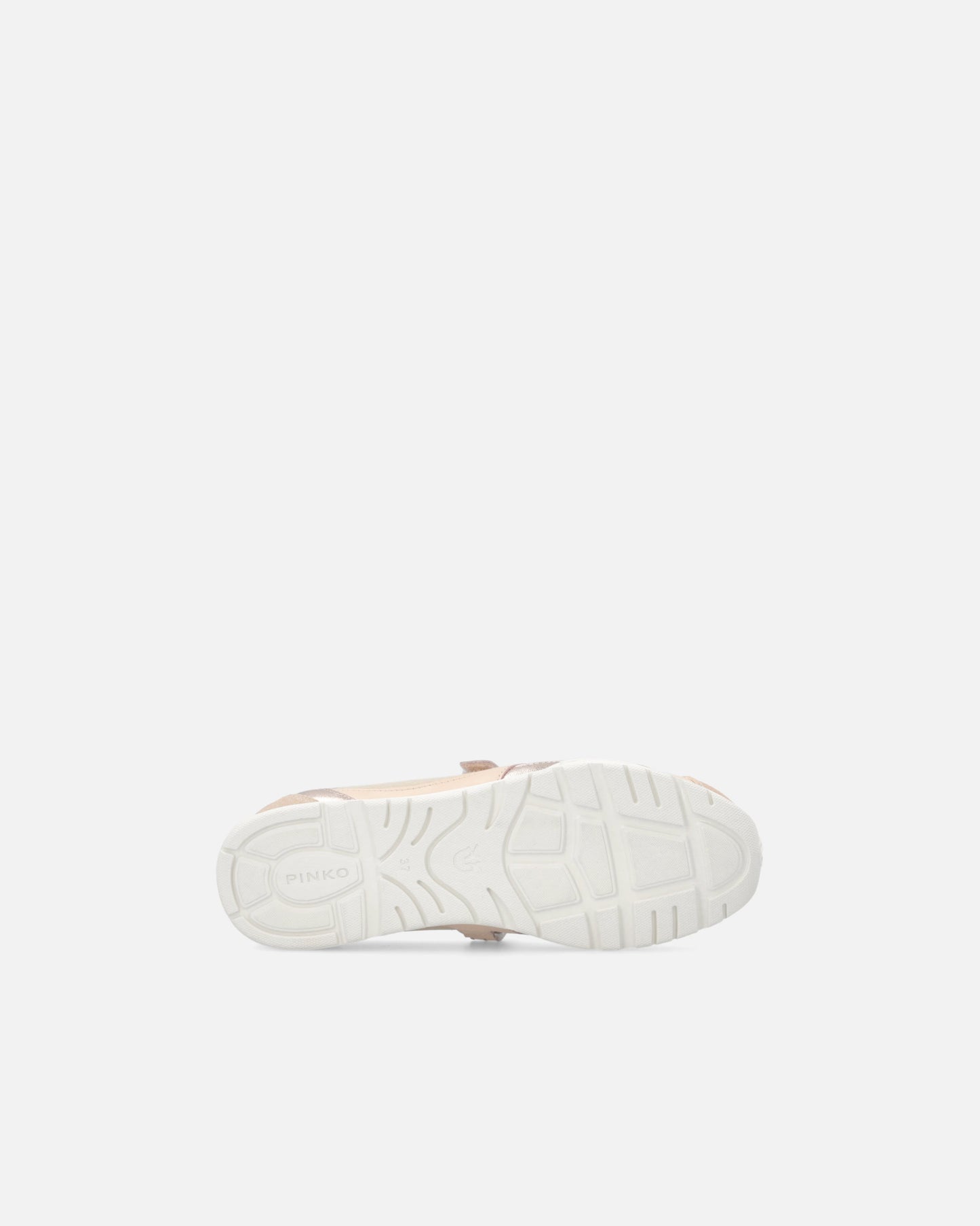 Sporty ballet flats with inserts and logo lettering