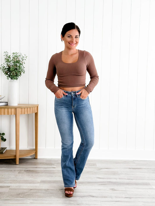 Angebote🍂Holy Grail Bootcut Jeans mit Bauchkontrolle👖