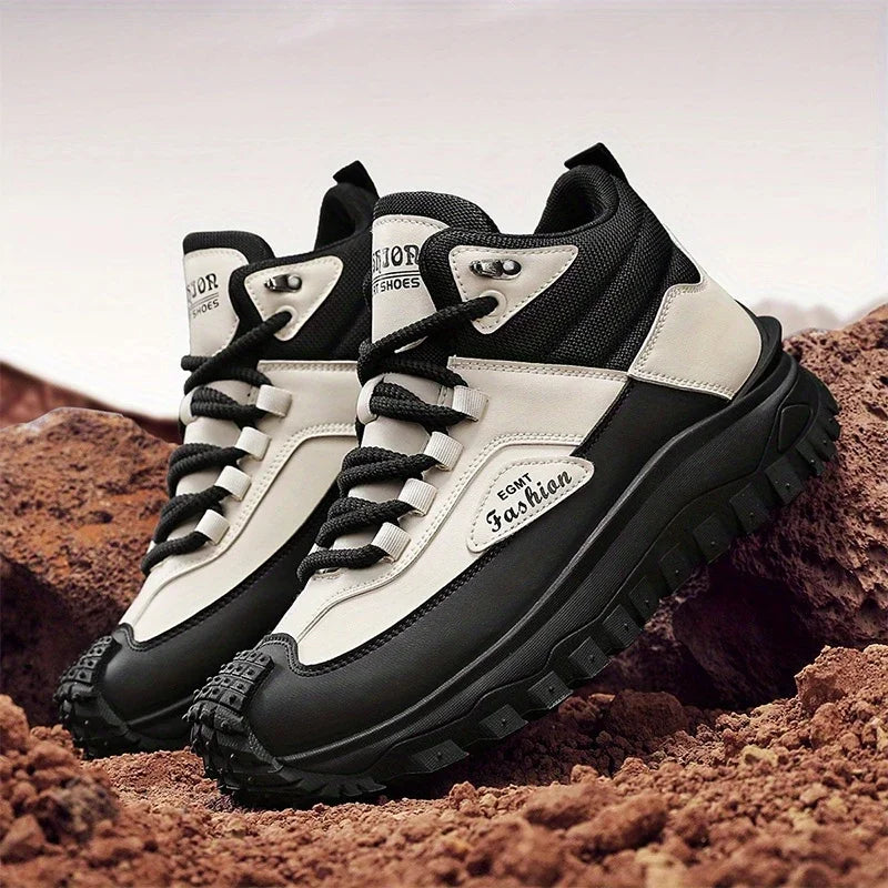 (⏰Zeitlich begrenztes Angebot 70% Rabatt) Herren Arbeits- und Wanderstiefel – wasserdicht, rutschfest, durchtritts- und bruchsicher, breite Zehenkappe, Fußgewölbestütze – ideal für den Alltag und Outdoor-Abenteuer